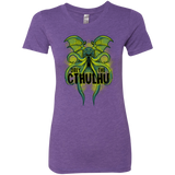 T-Shirts Purple Rush / S Obey the Cthulhu Neon Women's Triblend T-Shirt