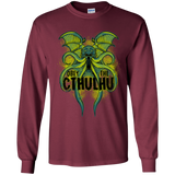 T-Shirts Maroon / YS Obey the Cthulhu Neon Youth Long Sleeve T-Shirt