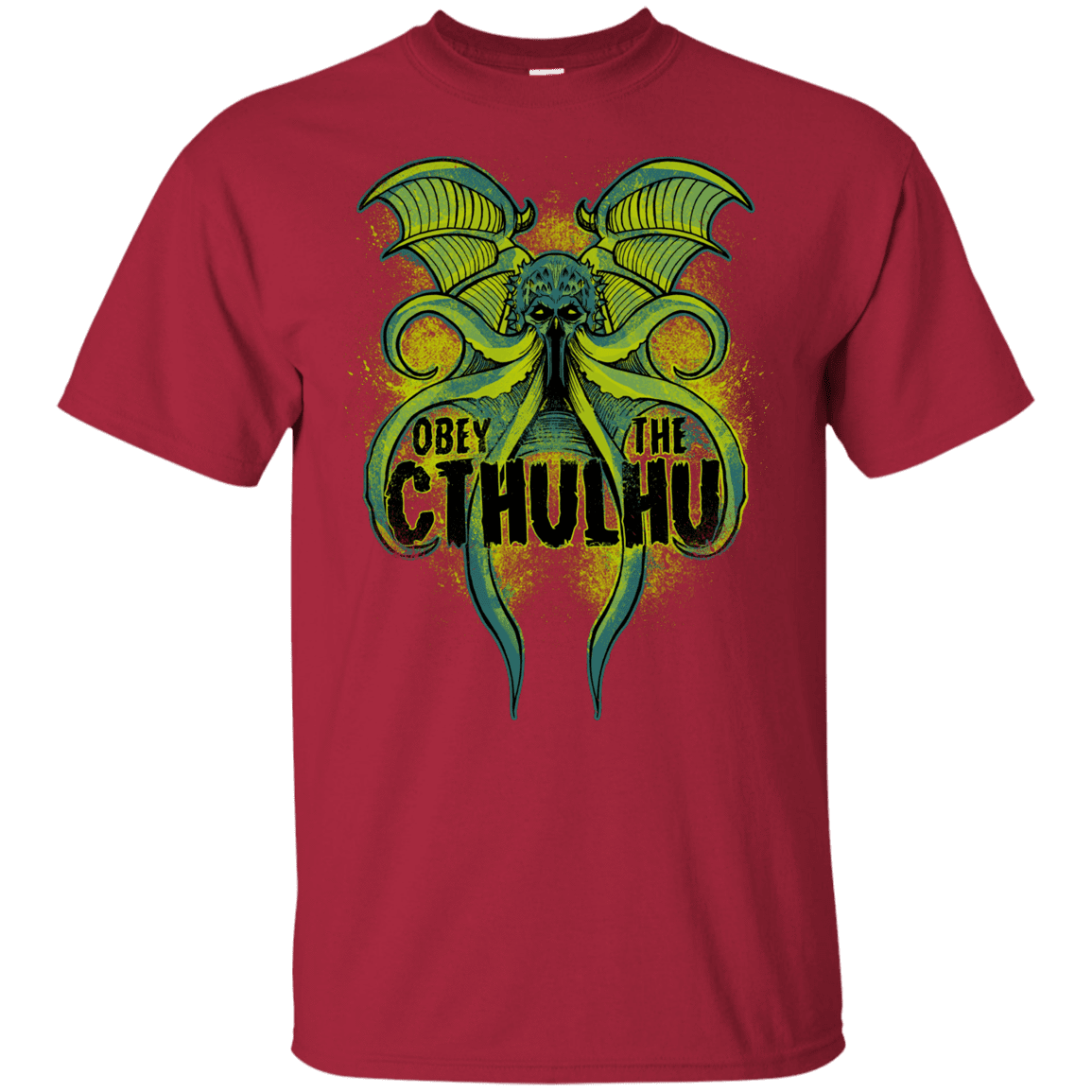 T-Shirts Cardinal / YXS Obey the Cthulhu Neon Youth T-Shirt