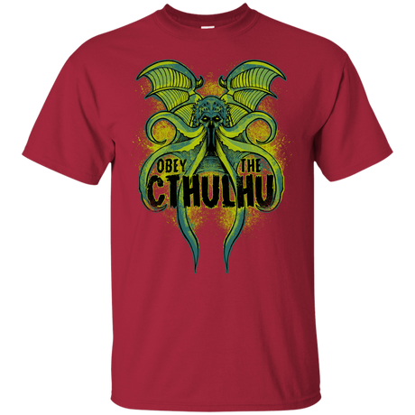 T-Shirts Cardinal / YXS Obey the Cthulhu Neon Youth T-Shirt