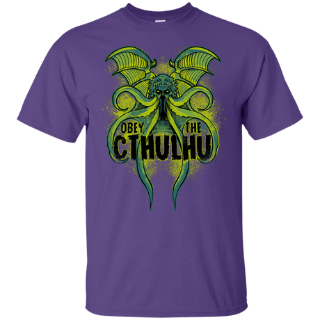 T-Shirts Purple / YXS Obey the Cthulhu Neon Youth T-Shirt