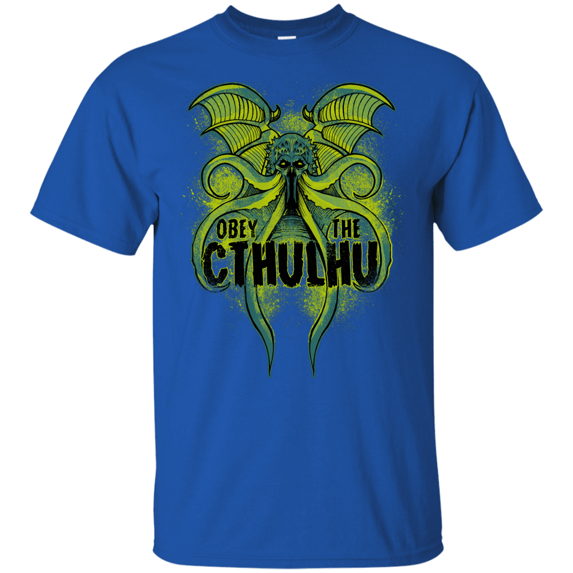 T-Shirts Royal / YXS Obey the Cthulhu Neon Youth T-Shirt