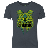 T-Shirts Vintage Navy / YXS Obey the Cthulhu Neon Youth Triblend T-Shirt