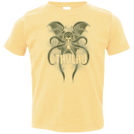 T-Shirts Butter / 2T Obey the Cthulhu Toddler Premium T-Shirt