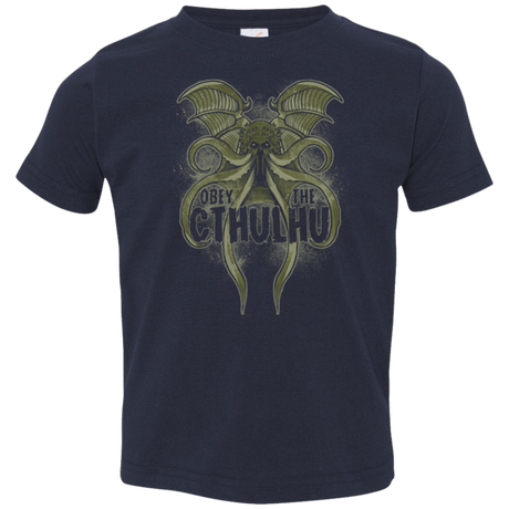 T-Shirts Navy / 2T Obey the Cthulhu Toddler Premium T-Shirt
