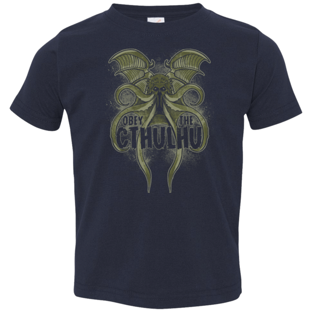 T-Shirts Navy / 2T Obey the Cthulhu Toddler Premium T-Shirt