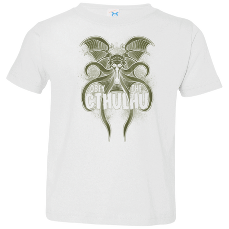 T-Shirts White / 2T Obey the Cthulhu Toddler Premium T-Shirt