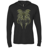 T-Shirts Vintage Black / X-Small Obey the Cthulhu Triblend Long Sleeve Hoodie Tee