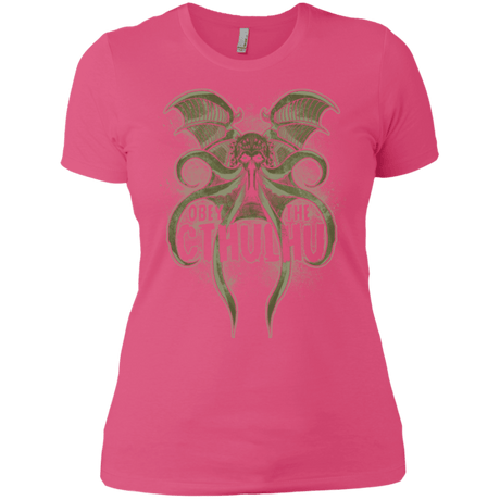 T-Shirts Hot Pink / X-Small Obey the Cthulhu Women's Premium T-Shirt