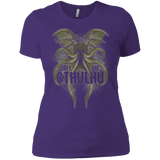 T-Shirts Purple / X-Small Obey the Cthulhu Women's Premium T-Shirt