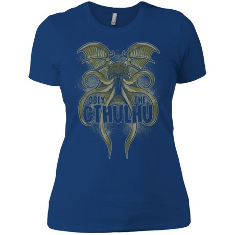 T-Shirts Royal / X-Small Obey the Cthulhu Women's Premium T-Shirt