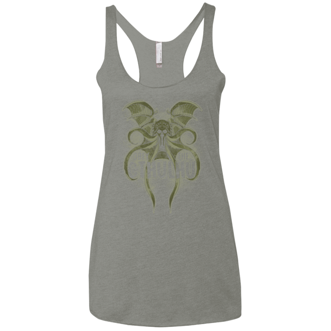Obey the Cthulhu Women's Triblend Racerback Tank
