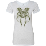 T-Shirts Heather White / Small Obey the Cthulhu Women's Triblend T-Shirt