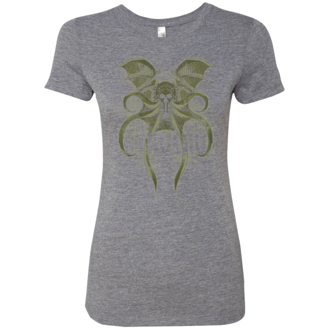 T-Shirts Premium Heather / Small Obey the Cthulhu Women's Triblend T-Shirt