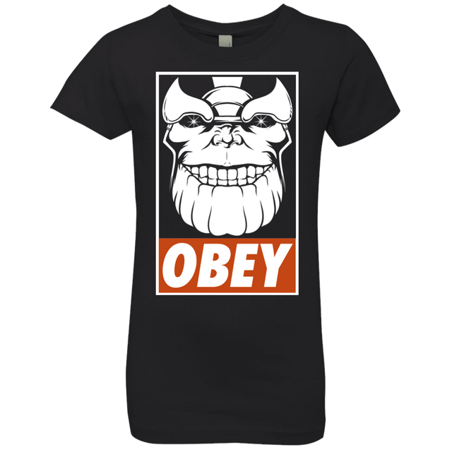 T-Shirts Black / YXS Obey the Titan Girls Premium T-Shirt