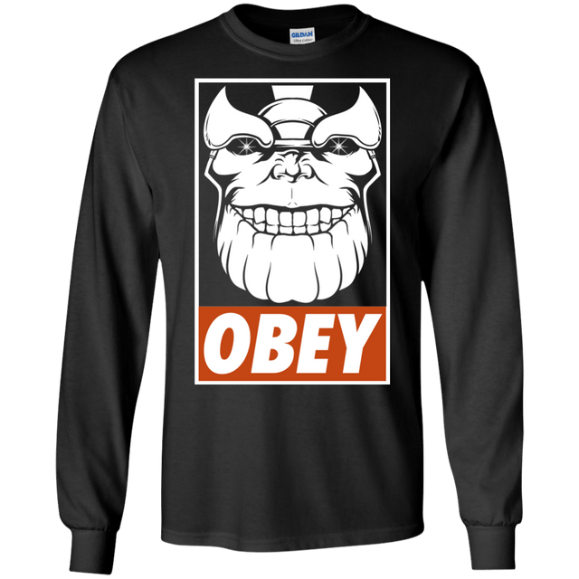 T-Shirts Black / S Obey the Titan Men's Long Sleeve T-Shirt