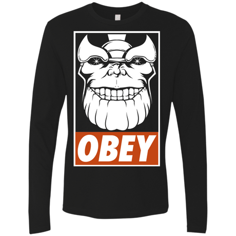 T-Shirts Black / S Obey the Titan Men's Premium Long Sleeve