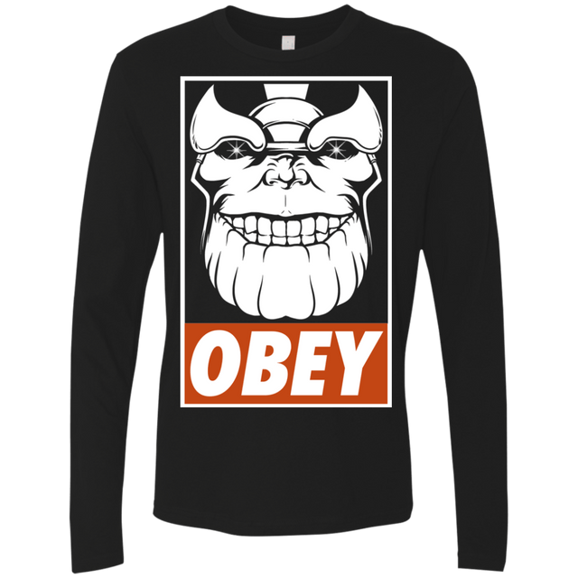 T-Shirts Black / S Obey the Titan Men's Premium Long Sleeve