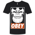 T-Shirts Black / X-Small Obey the Titan Men's Premium V-Neck