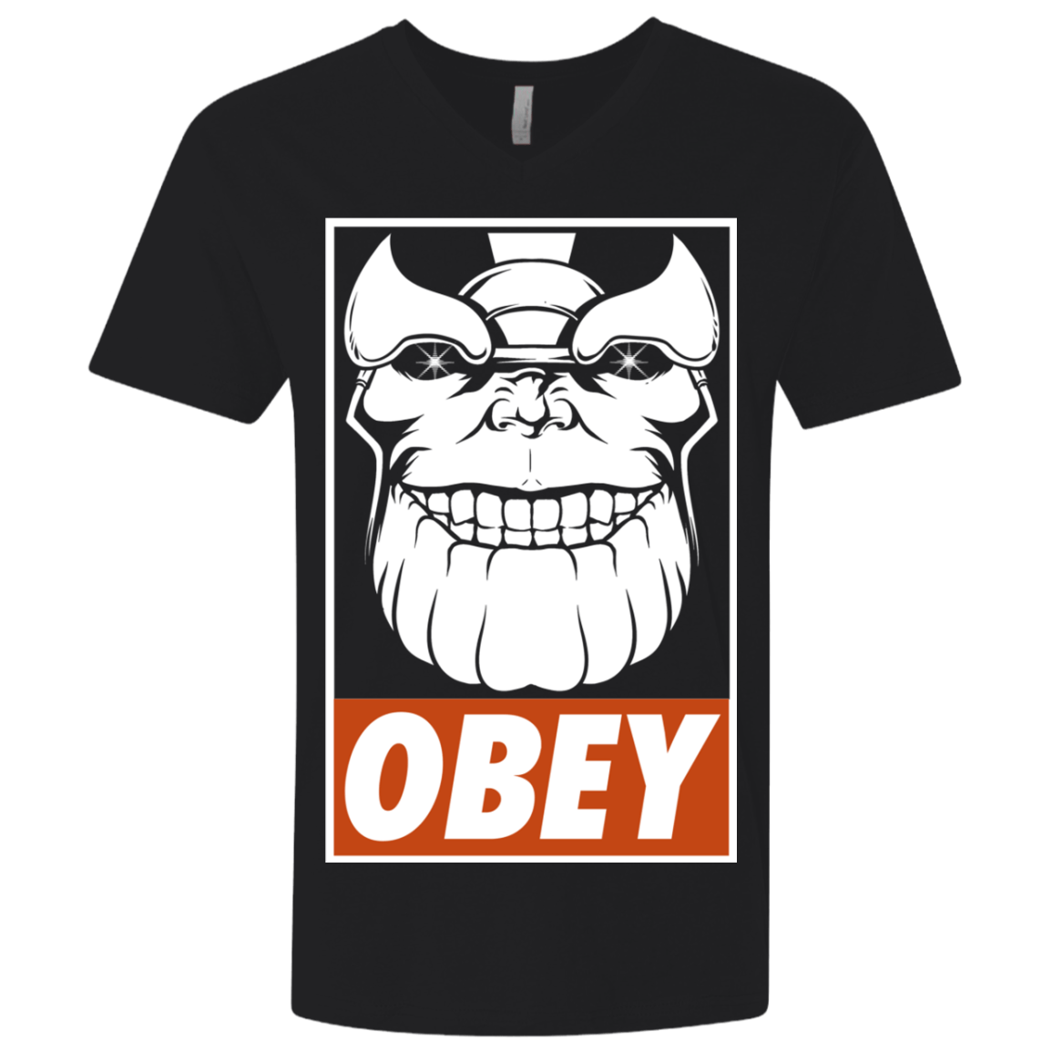 T-Shirts Black / X-Small Obey the Titan Men's Premium V-Neck