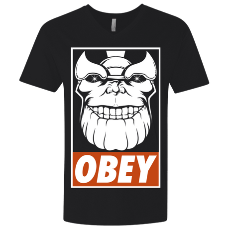 T-Shirts Black / X-Small Obey the Titan Men's Premium V-Neck