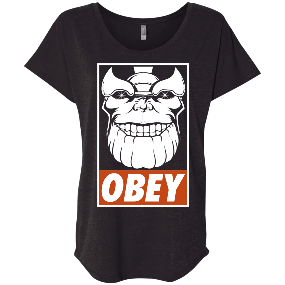 T-Shirts Vintage Black / X-Small Obey the Titan Triblend Dolman Sleeve