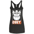 T-Shirts Vintage Black / X-Small Obey the Titan Women's Triblend Racerback Tank
