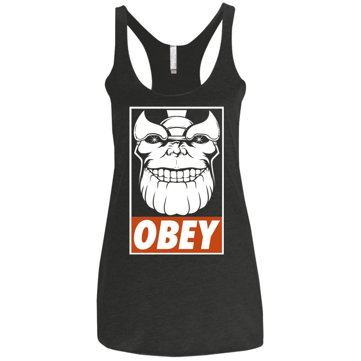 T-Shirts Vintage Black / X-Small Obey the Titan Women's Triblend Racerback Tank