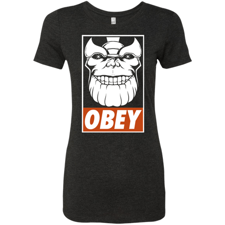 T-Shirts Vintage Black / S Obey the Titan Women's Triblend T-Shirt