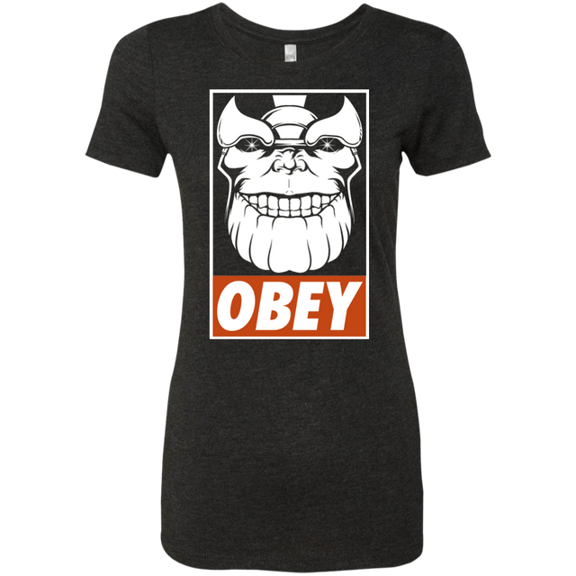 T-Shirts Vintage Black / S Obey the Titan Women's Triblend T-Shirt
