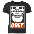 T-Shirts Vintage Black / YXS Obey the Titan Youth Triblend T-Shirt