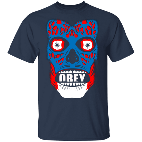 T-Shirts Navy / S Obey They Live T-Shirt