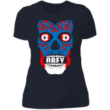 T-Shirts Midnight Navy / S Obey They Live Women's Premium T-Shirt