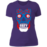 T-Shirts Purple Rush/ / S Obey They Live Women's Premium T-Shirt
