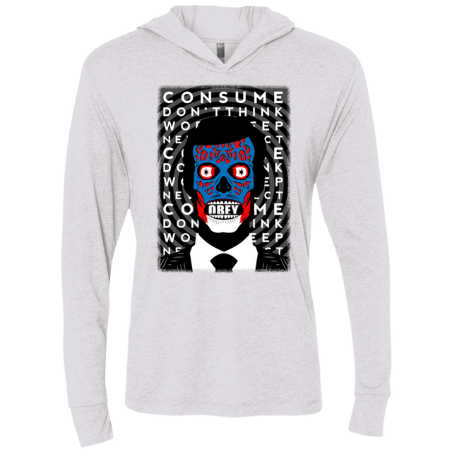 T-Shirts Heather White / X-Small OBEY Triblend Long Sleeve Hoodie Tee