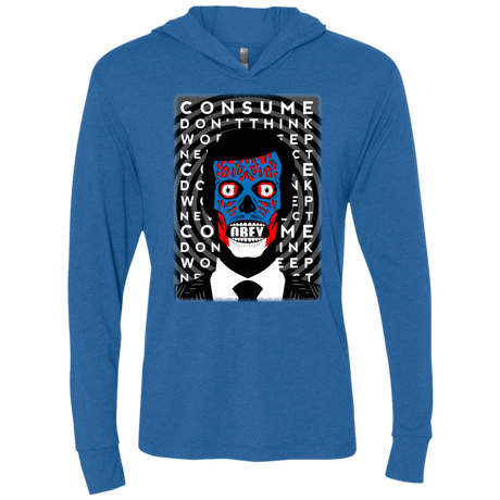 T-Shirts Vintage Royal / X-Small OBEY Triblend Long Sleeve Hoodie Tee