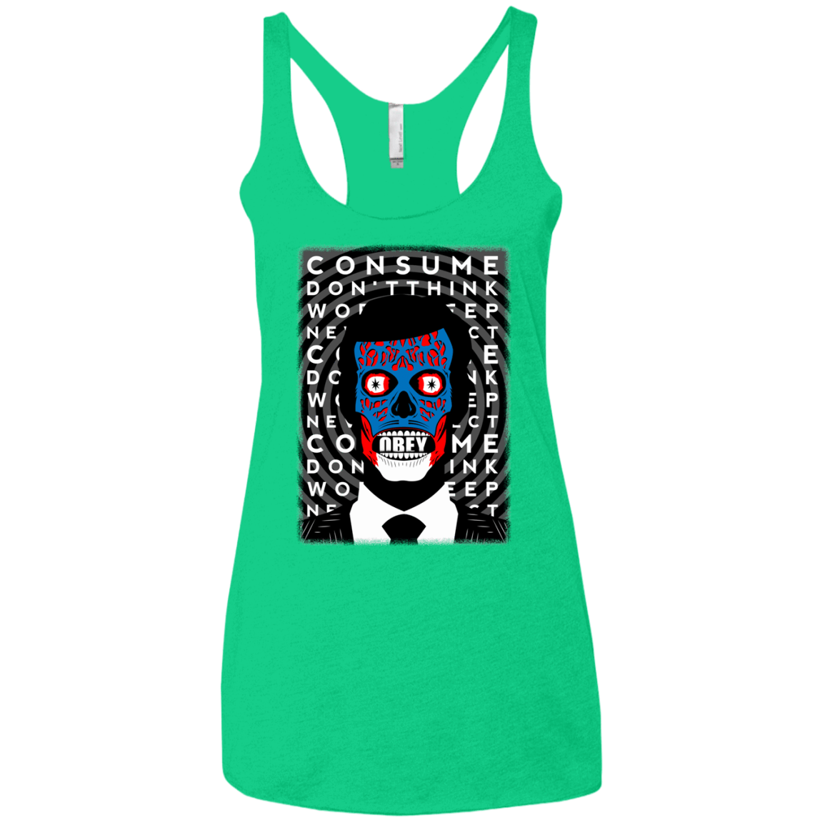 T-Shirts Envy / X-Small OBEY Women's Triblend Racerback Tank