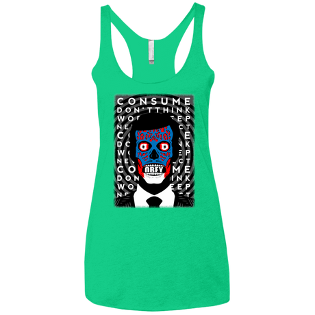 T-Shirts Envy / X-Small OBEY Women's Triblend Racerback Tank
