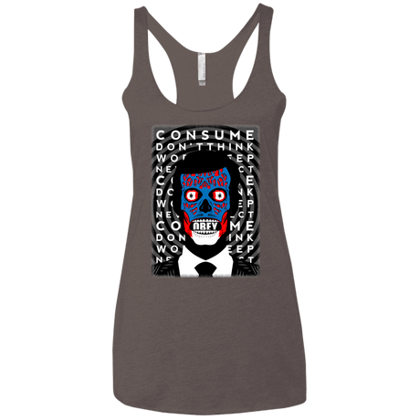 T-Shirts Macchiato / X-Small OBEY Women's Triblend Racerback Tank
