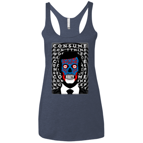 T-Shirts Vintage Navy / X-Small OBEY Women's Triblend Racerback Tank