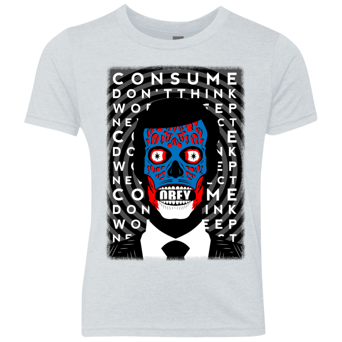 T-Shirts Heather White / YXS OBEY Youth Triblend T-Shirt