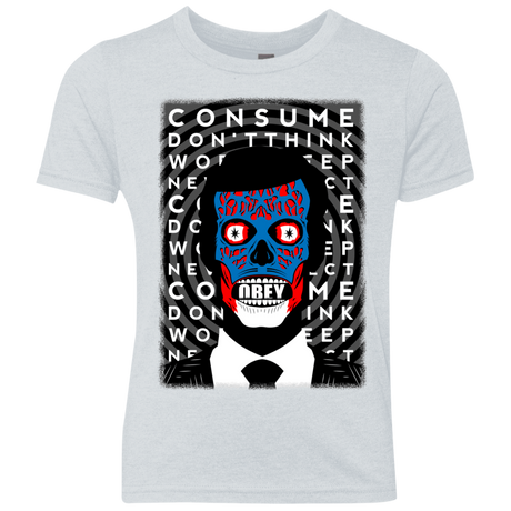 T-Shirts Heather White / YXS OBEY Youth Triblend T-Shirt