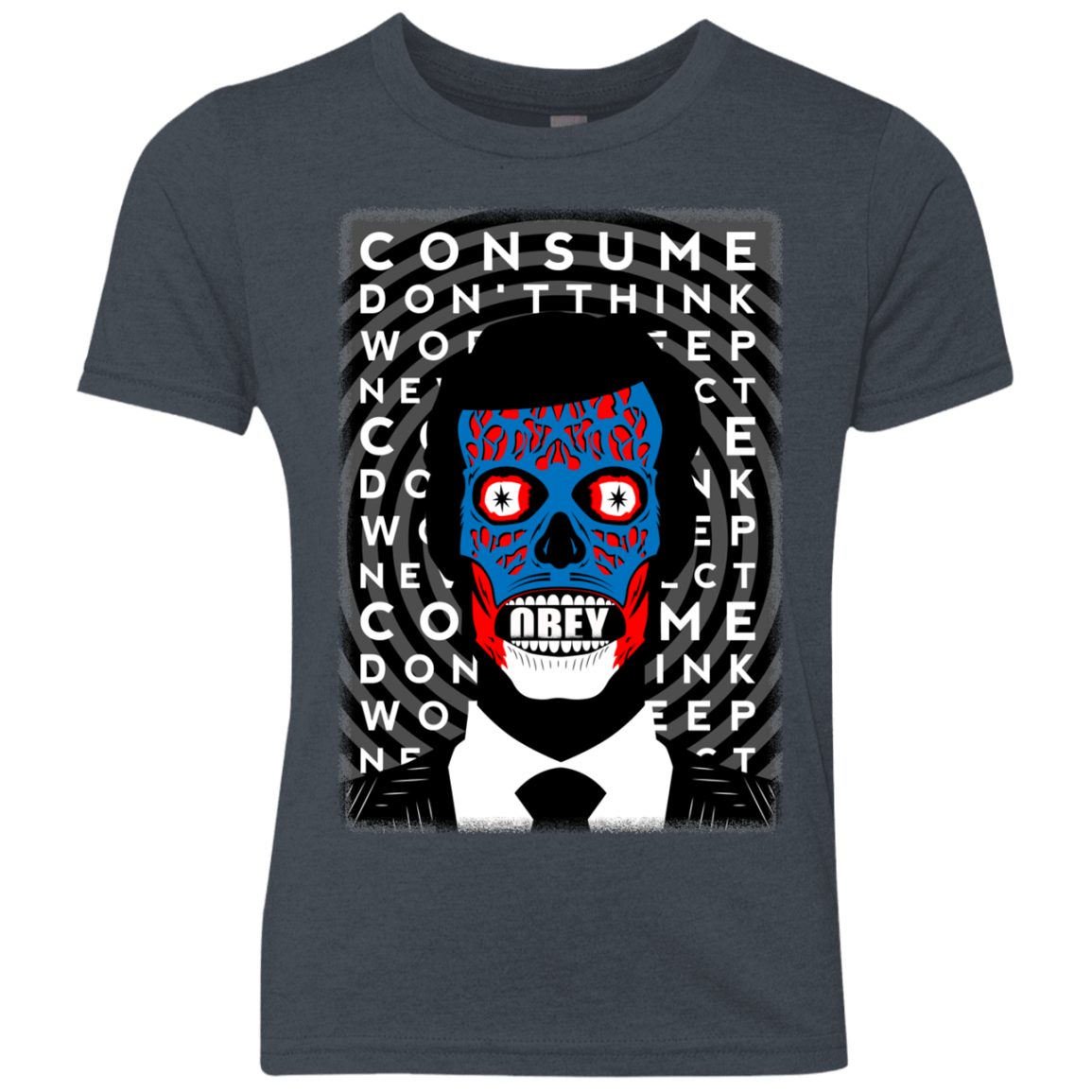 T-Shirts Vintage Navy / YXS OBEY Youth Triblend T-Shirt