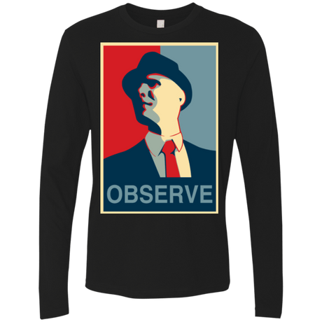 T-Shirts Black / Small Observe Men's Premium Long Sleeve