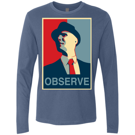 T-Shirts Indigo / Small Observe Men's Premium Long Sleeve