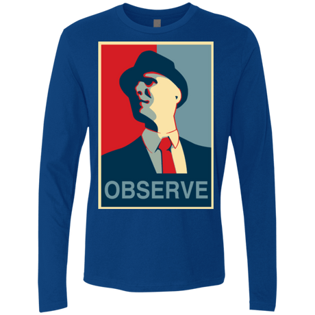 T-Shirts Royal / Small Observe Men's Premium Long Sleeve