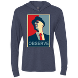 T-Shirts Vintage Navy / X-Small Observe Triblend Long Sleeve Hoodie Tee