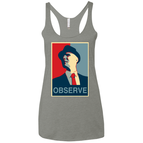 T-Shirts Venetian Grey / X-Small Observe Women's Triblend Racerback Tank