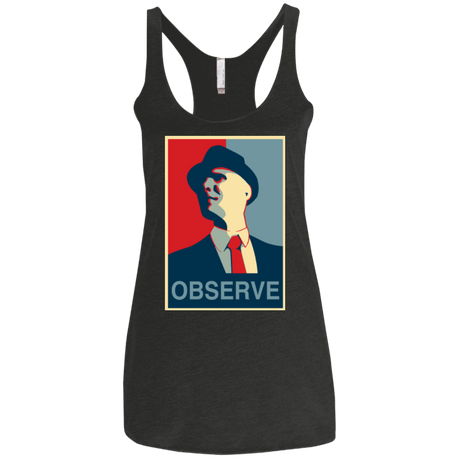 T-Shirts Vintage Black / X-Small Observe Women's Triblend Racerback Tank