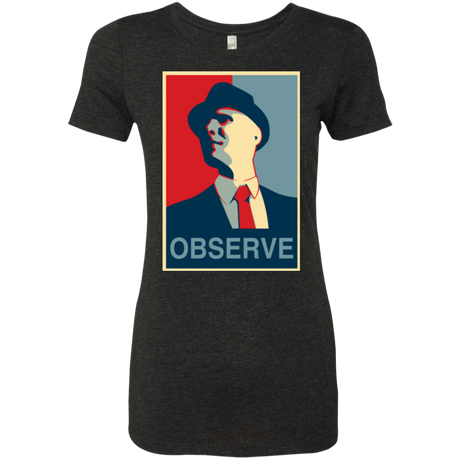 T-Shirts Vintage Black / Small Observe Women's Triblend T-Shirt